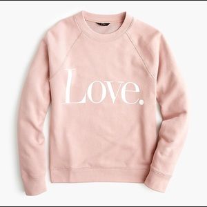 Jcrew Pink Love Sweater
